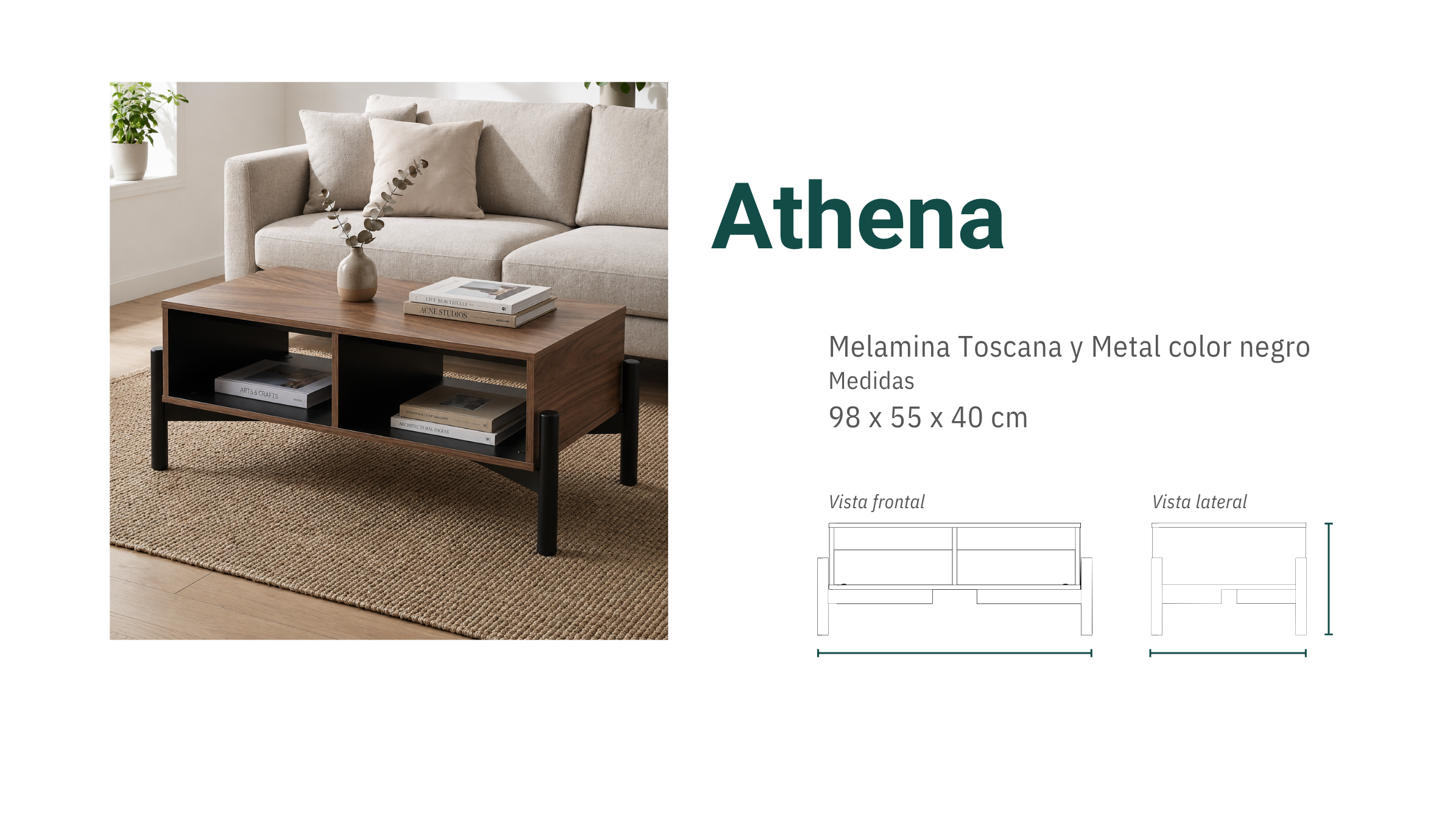 Mesa de centro Athena