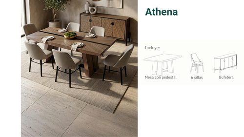 Comedor Athena para 6 personas