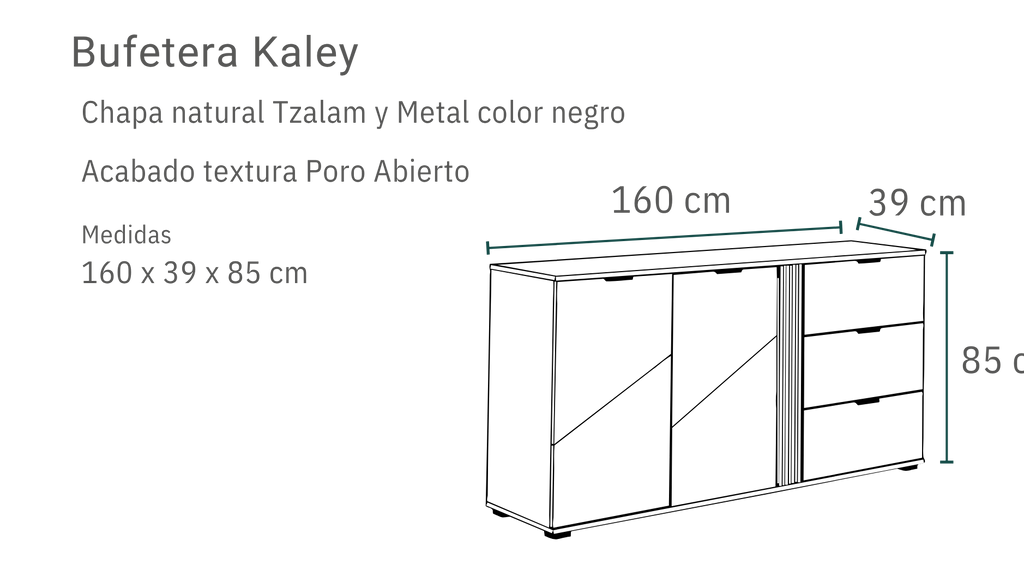 Comedor Kaley 6 personas