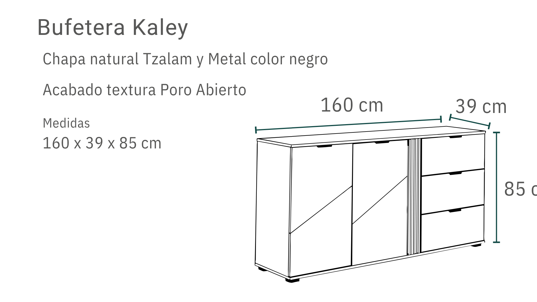 Comedor Kaley 6 personas